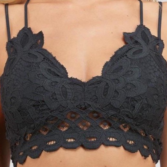 New Pink Peony Lacey Bralette - Picture 2 of 6